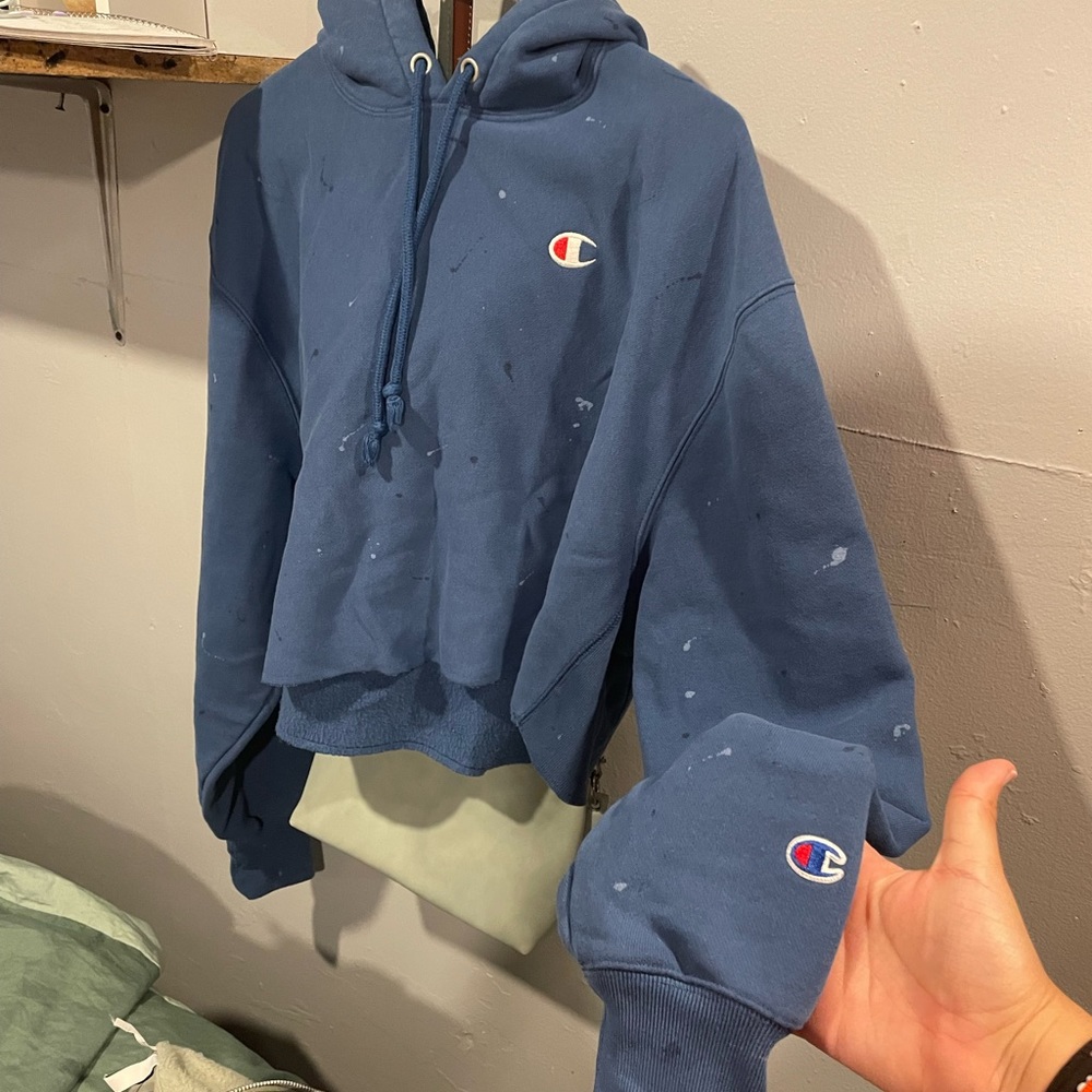 Women's champion cropped hoodie